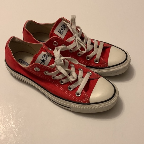 Converse Shoes - Converse Chuck Taylor All Star Low Sneakers Women's 7 Men’s 5 Red